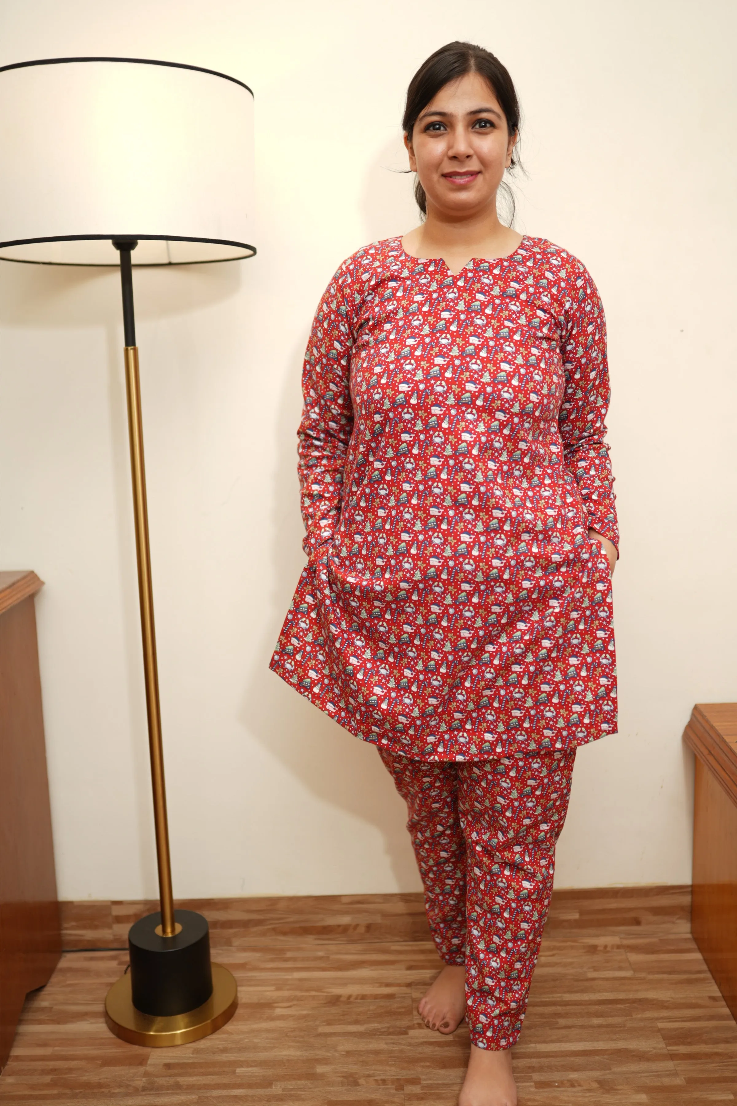 Sugar Plum Woollen Pajama Set