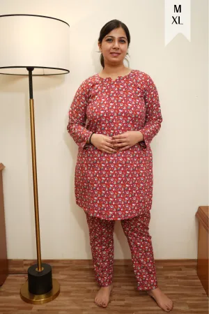 Sugar Plum Woollen Pajama Set