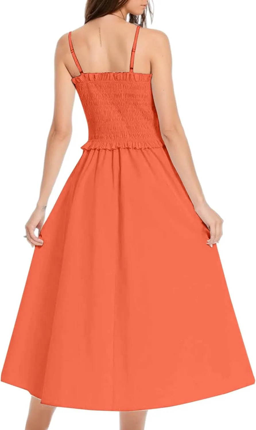 Summer Dresses for Women 2025 Trendy Strapless Beach Sundresses Smocked Waist Maxi A-Line Wedding Guest Tube Dress