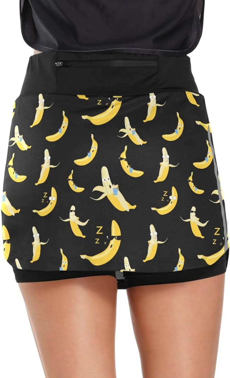 Tennis Golf Skirt with Shorts Athletic Pickleball Skort Zebra Print Casual Golf Outfits Clothes