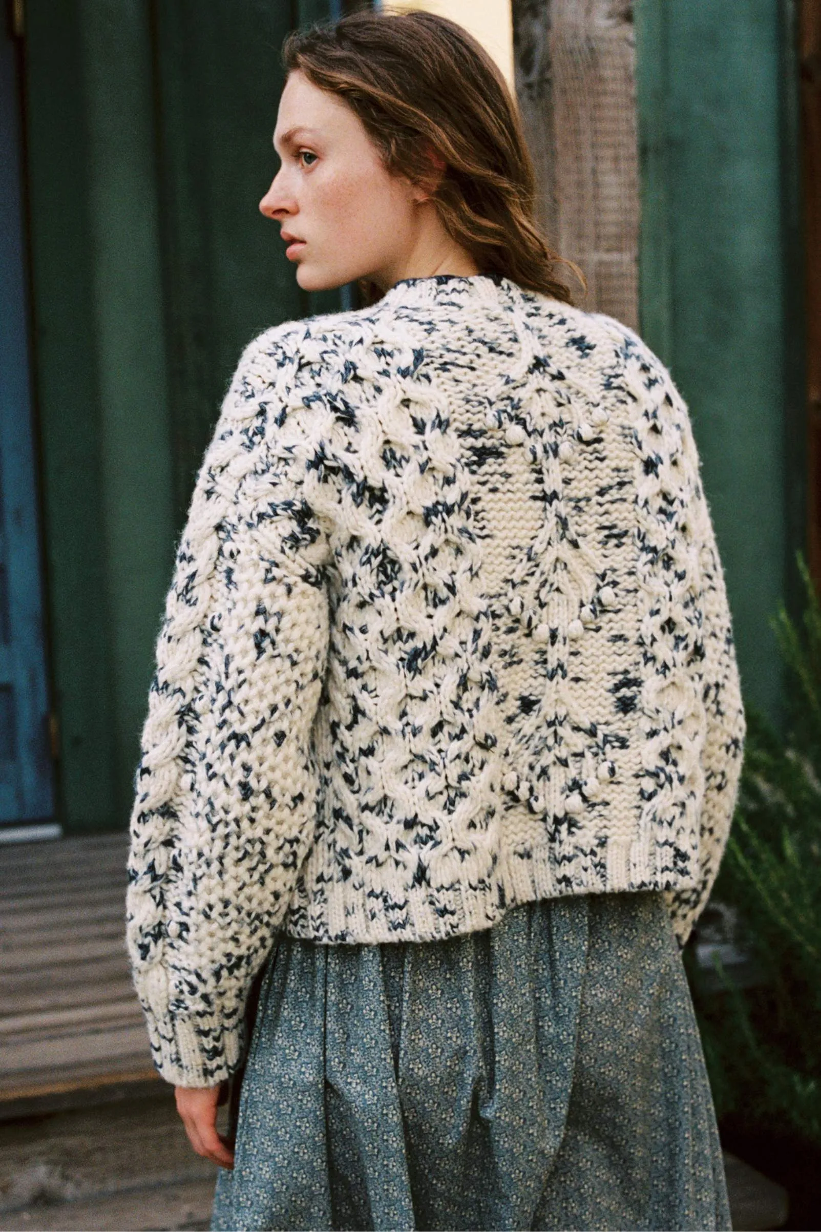 The Rune Cardigan | Speckled Rain