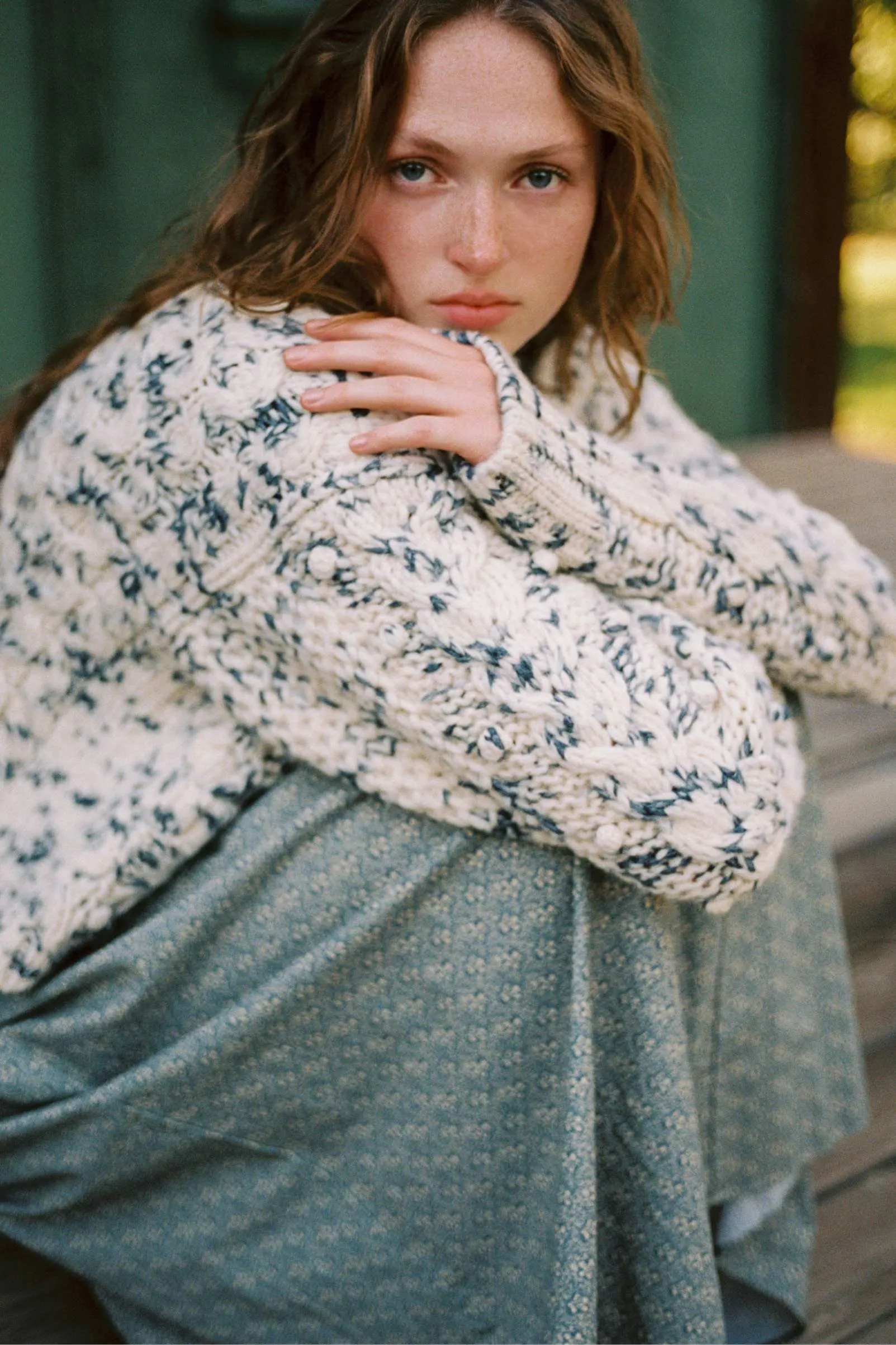 The Rune Cardigan | Speckled Rain