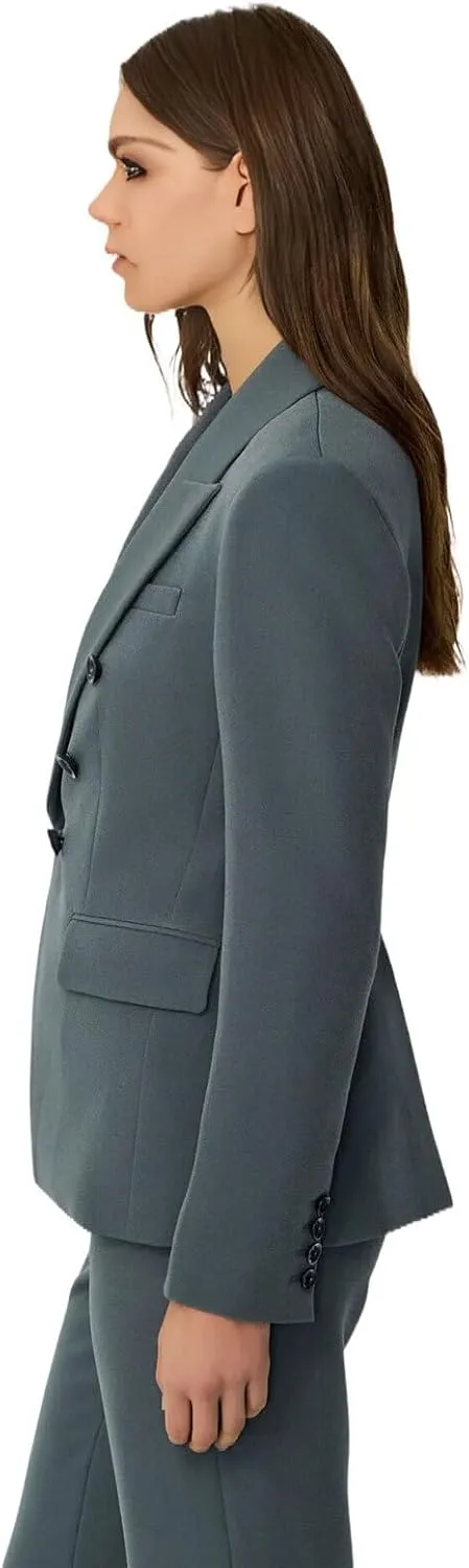 TIANMEI Womens Tuxedos 2 Piece Business Casual Suits for Women Double Breasted Pant Suits for Women Luxury Dressy Outfits