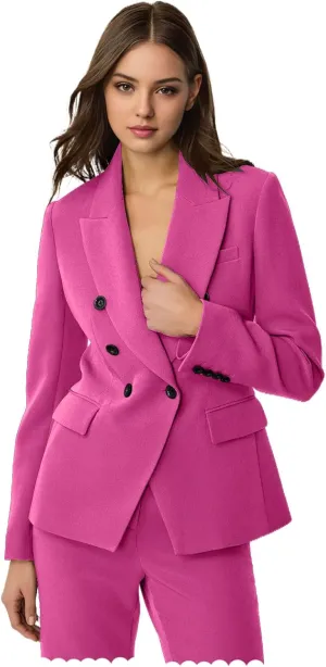 TIANMEI Womens Tuxedos 2 Piece Business Casual Suits for Women Double Breasted Pant Suits for Women Luxury Dressy Outfits