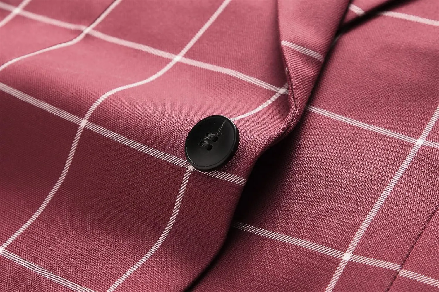 UNINUKOO Men's Blazer Plaid Sport Coat Casual Lightweight Checkered Suit Jacket Summer Jacket Men