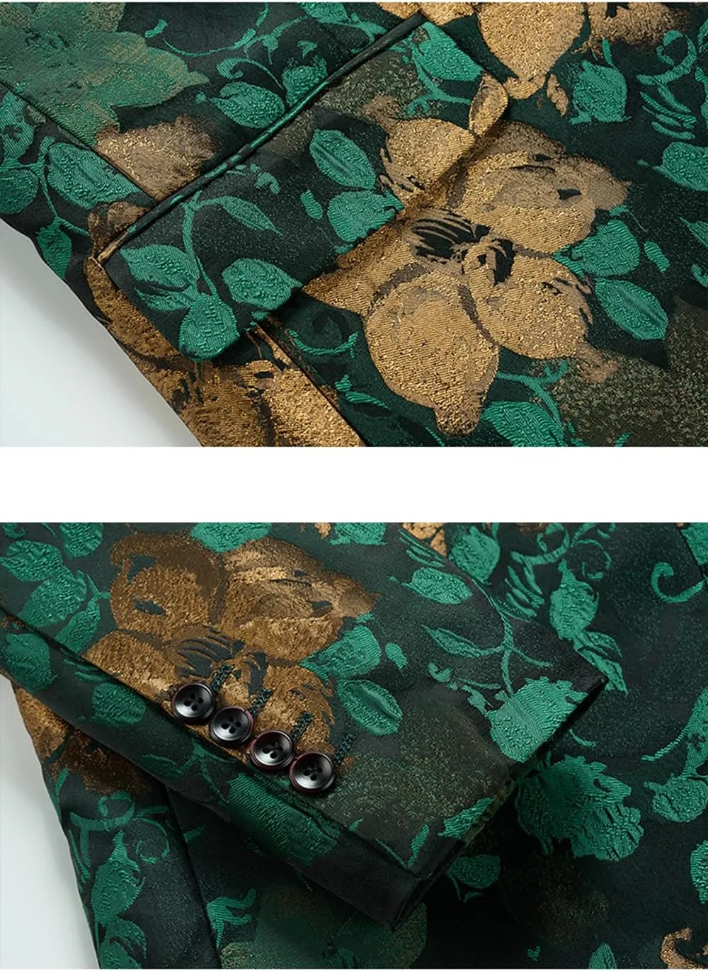 UNINUKOO Mens Floral Blazer Jacket Slim Fit Paisley Tuxedo Suit Party Dress Wedding Sport Coat for Men