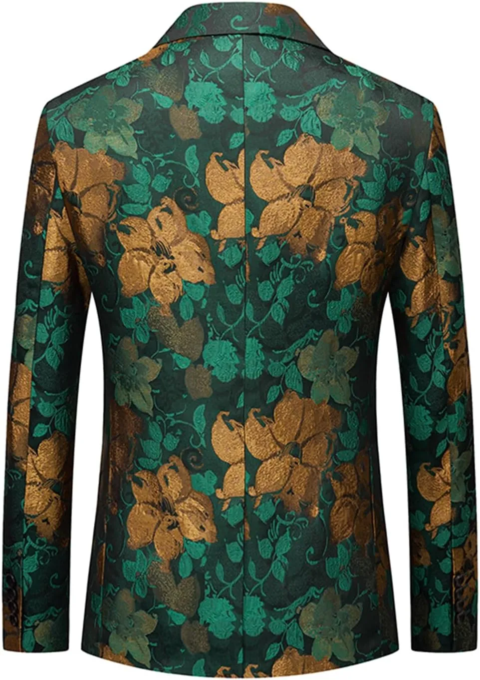 UNINUKOO Mens Floral Blazer Jacket Slim Fit Paisley Tuxedo Suit Party Dress Wedding Sport Coat for Men