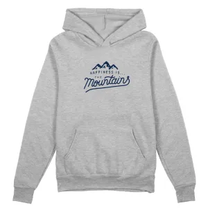 Unisex Mountains Hoodie, Heather Grey