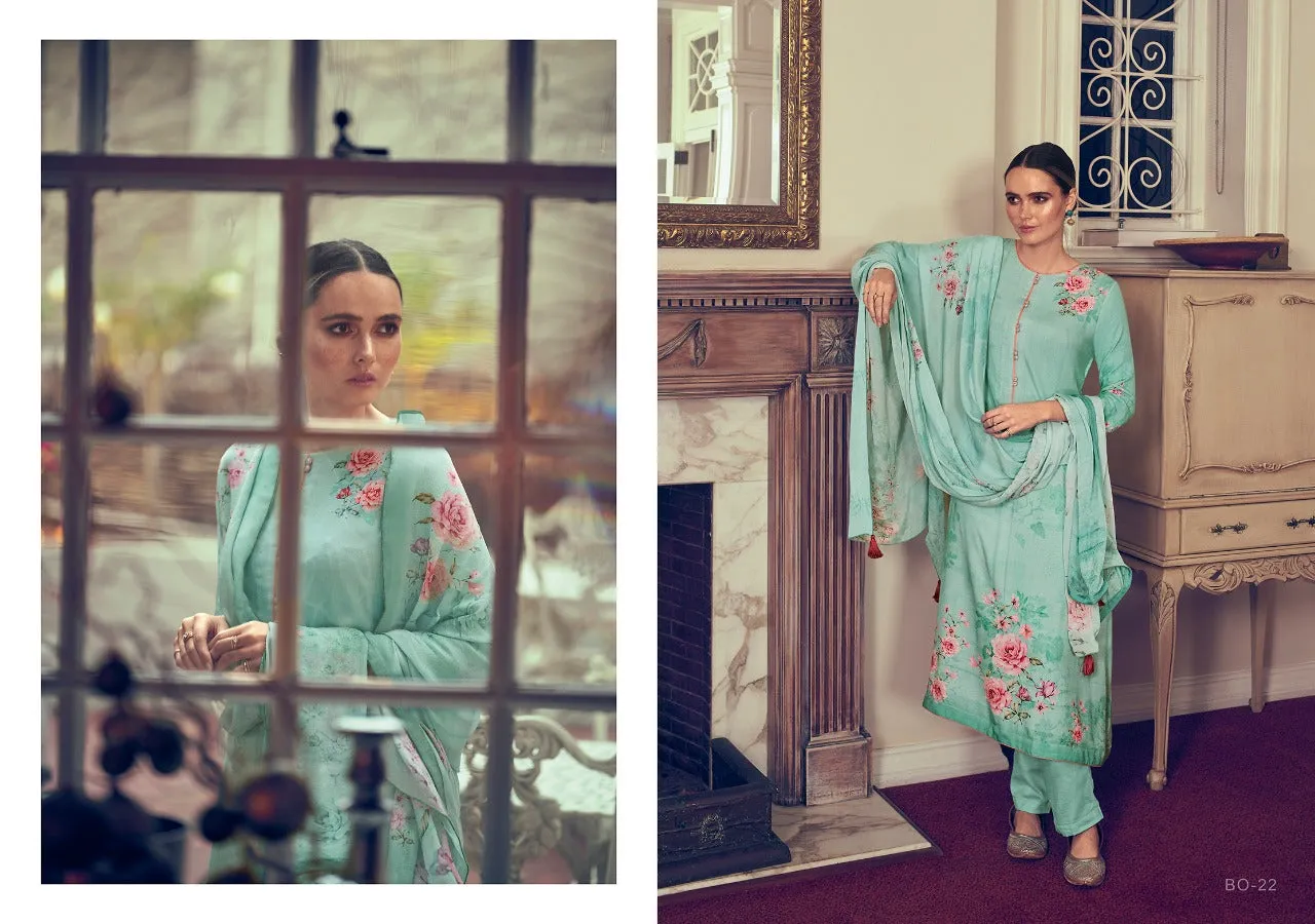 VARSHA THE BRIGHT ORCHID COCO LAWN WITH KNOT WORK DIGITAL PRINT SUIT