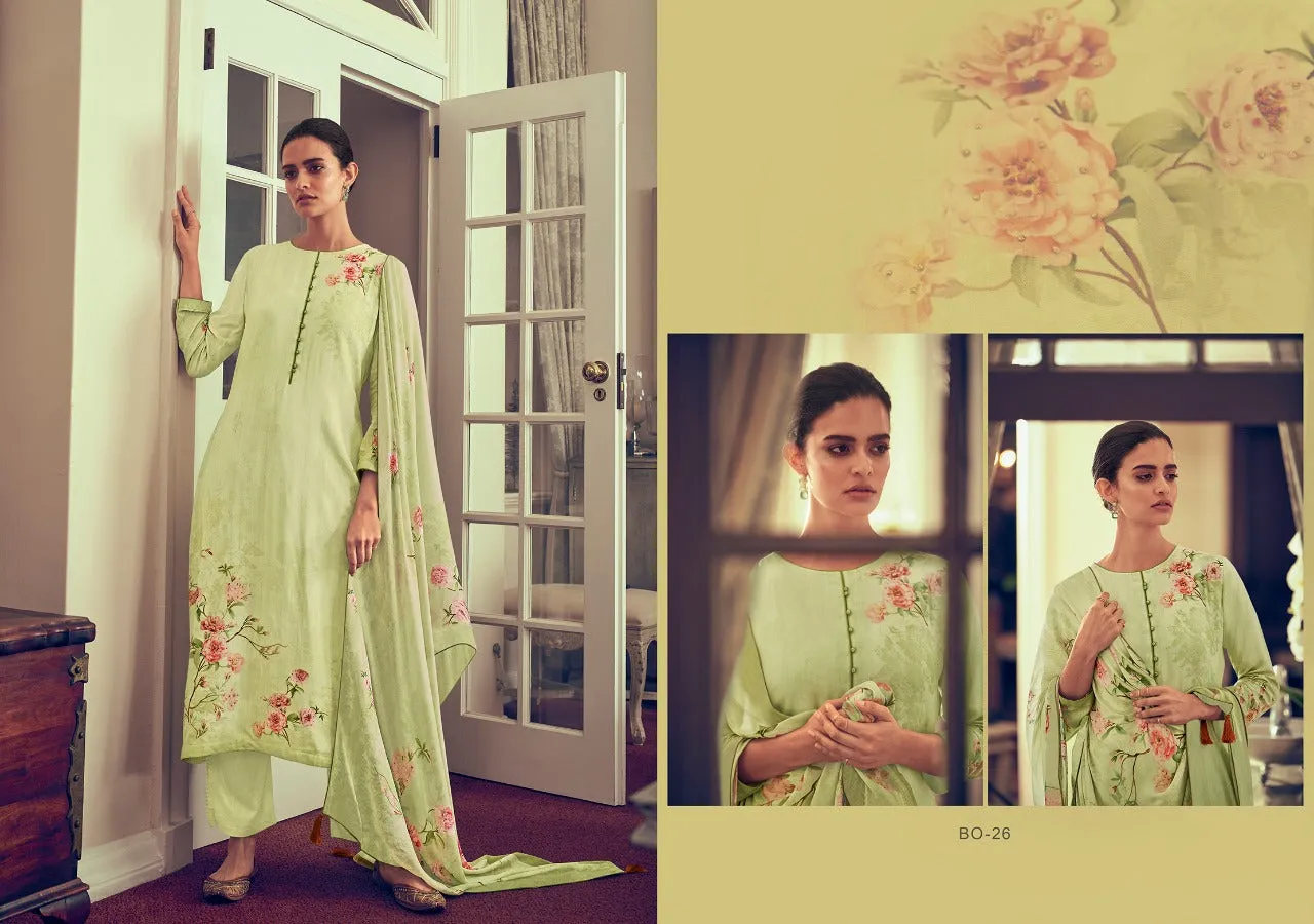 VARSHA THE BRIGHT ORCHID COCO LAWN WITH KNOT WORK DIGITAL PRINT SUIT