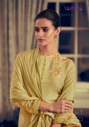 VARSHA THE BRIGHT ORCHID COCO LAWN WITH KNOT WORK DIGITAL PRINT SUIT
