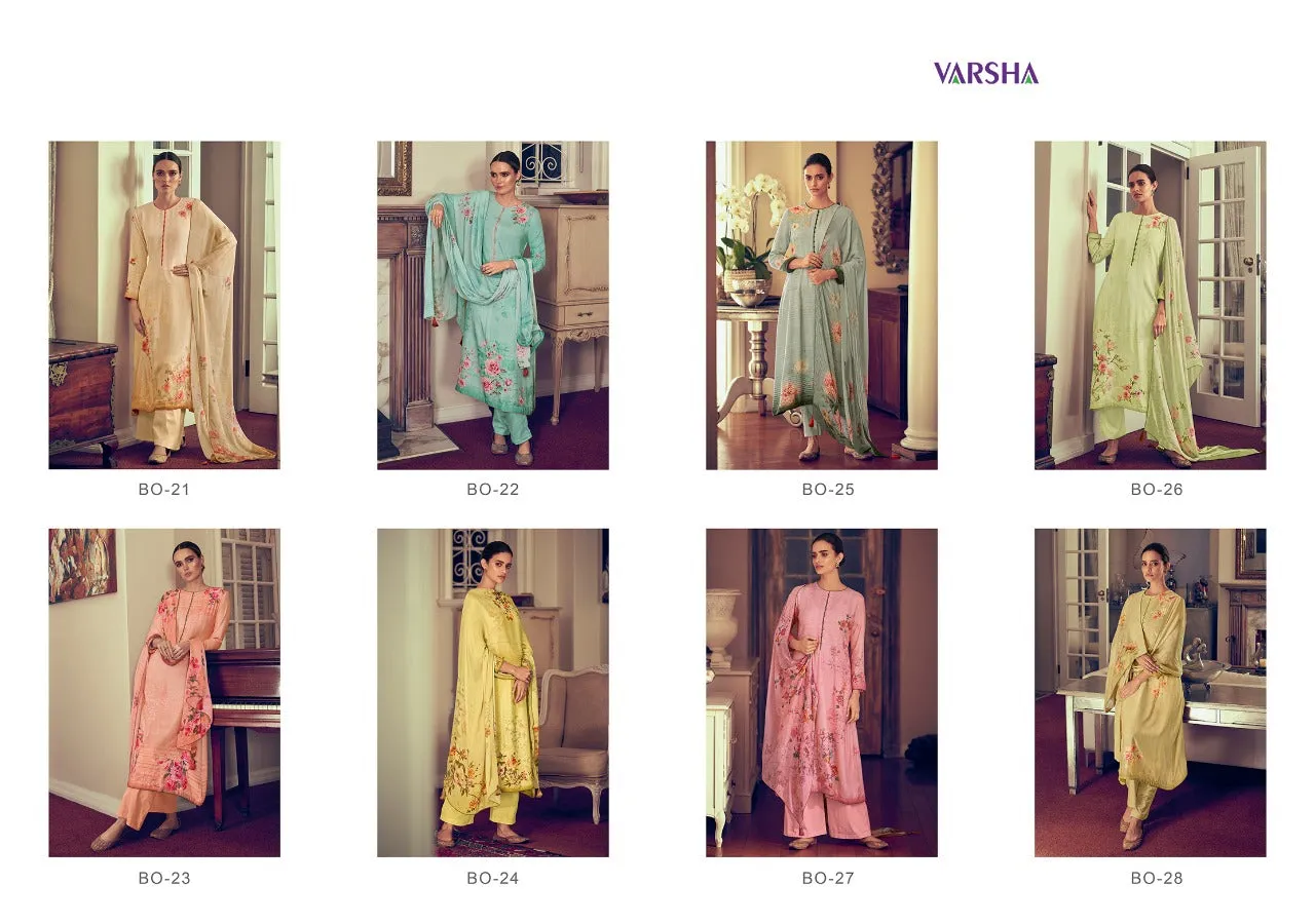 VARSHA THE BRIGHT ORCHID COCO LAWN WITH KNOT WORK DIGITAL PRINT SUIT