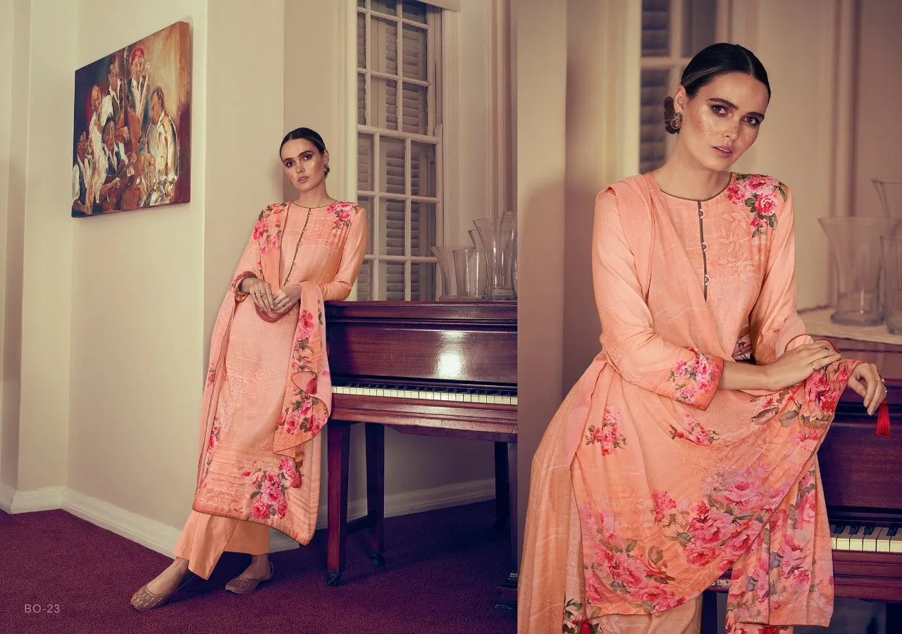 VARSHA THE BRIGHT ORCHID COCO LAWN WITH KNOT WORK DIGITAL PRINT SUIT