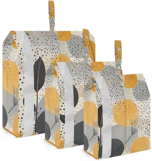 Watercolor Fall Leave Packing Cubes Lightweight Luggage Organizer with Handle Travel Organizer Bags for Luggage Suitcase