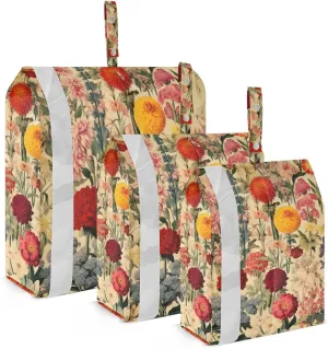 Watercolor Flowers Leaves Wildflower Packing Cubes Lightweight Luggage Organizer with Handle Travel Organizer Bags for House Home Clothes