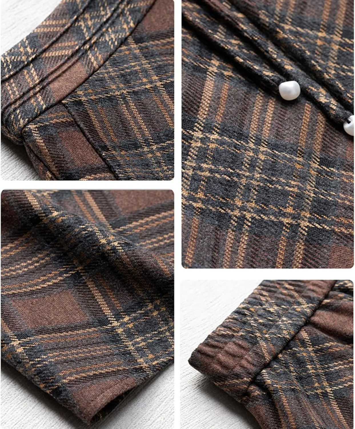 Winter Warm Midi Skirt for Women Casual Elastic High Waist A-line Pleated Flare Skirt for Wedding Party
