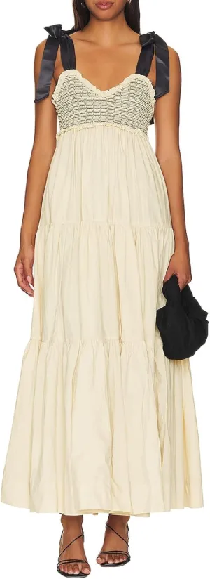 Women Summer Boho Maxi Dress Tie Straps V Neck Vintage Floral Print Patchwork Dress Tiered Flowy Sundress