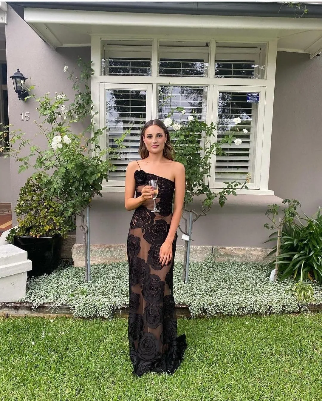Women's Formal Bodycon Long Dress Elegant Party Wedding Floral Lace Embroidered Gown Maxi Evening Dress