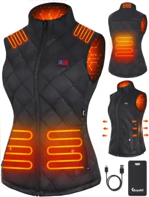 Womens Heated Vest with Battery Pack Included-16000mAh Electric Heating Vest USB Lightweight Heating Clothing