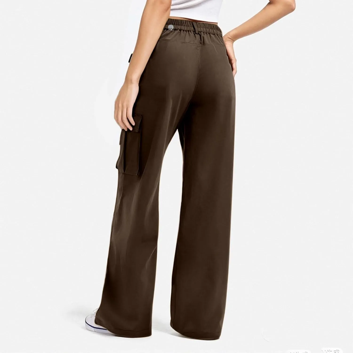 Womens High Waist Wide Leg Cargo Pants 2025 Trendy Y2K Baggy Dress Pant Business Casual Work Trousers with Pockets