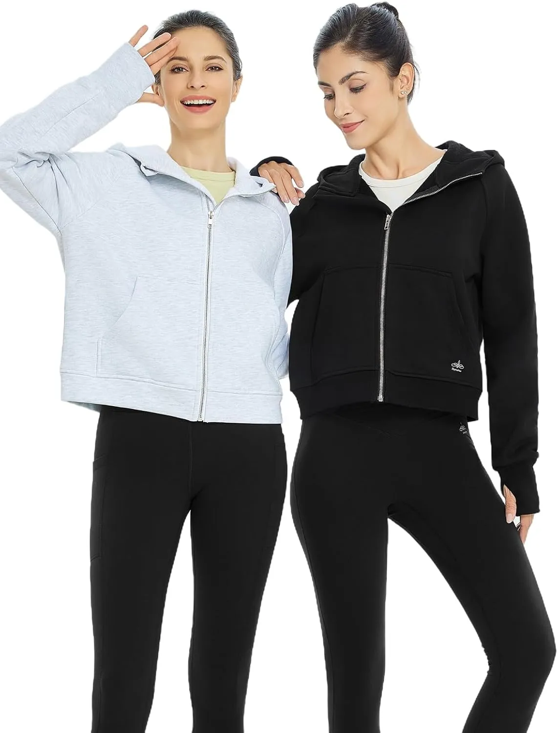 Womens Long Sleeve Sweatshirts Zip up Tops Full-zip Hoodies Fall Outfits