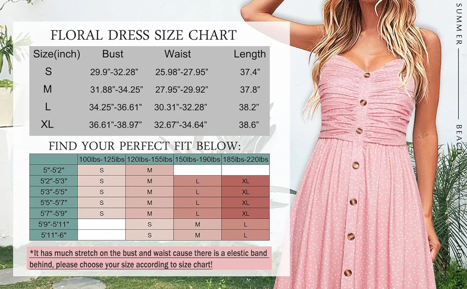 Women's Summer Casual Dress Florals Buttons Down Ruched Sweetheart Neck Sleeveless Midi Sundress