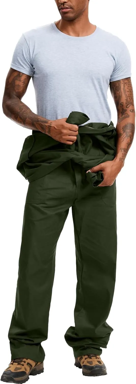 WORK IDEA Men's Coveralls Long Sleeve Cotton Twill Workwear Coverall Relaxed Fit