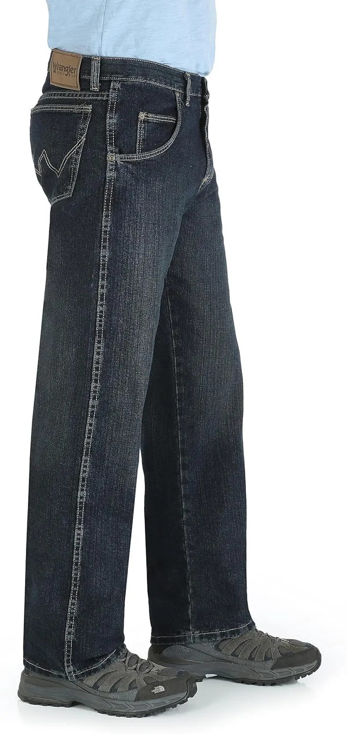 Wrangler Men's Rugged Wear Relaxed Straight Fit Jeans