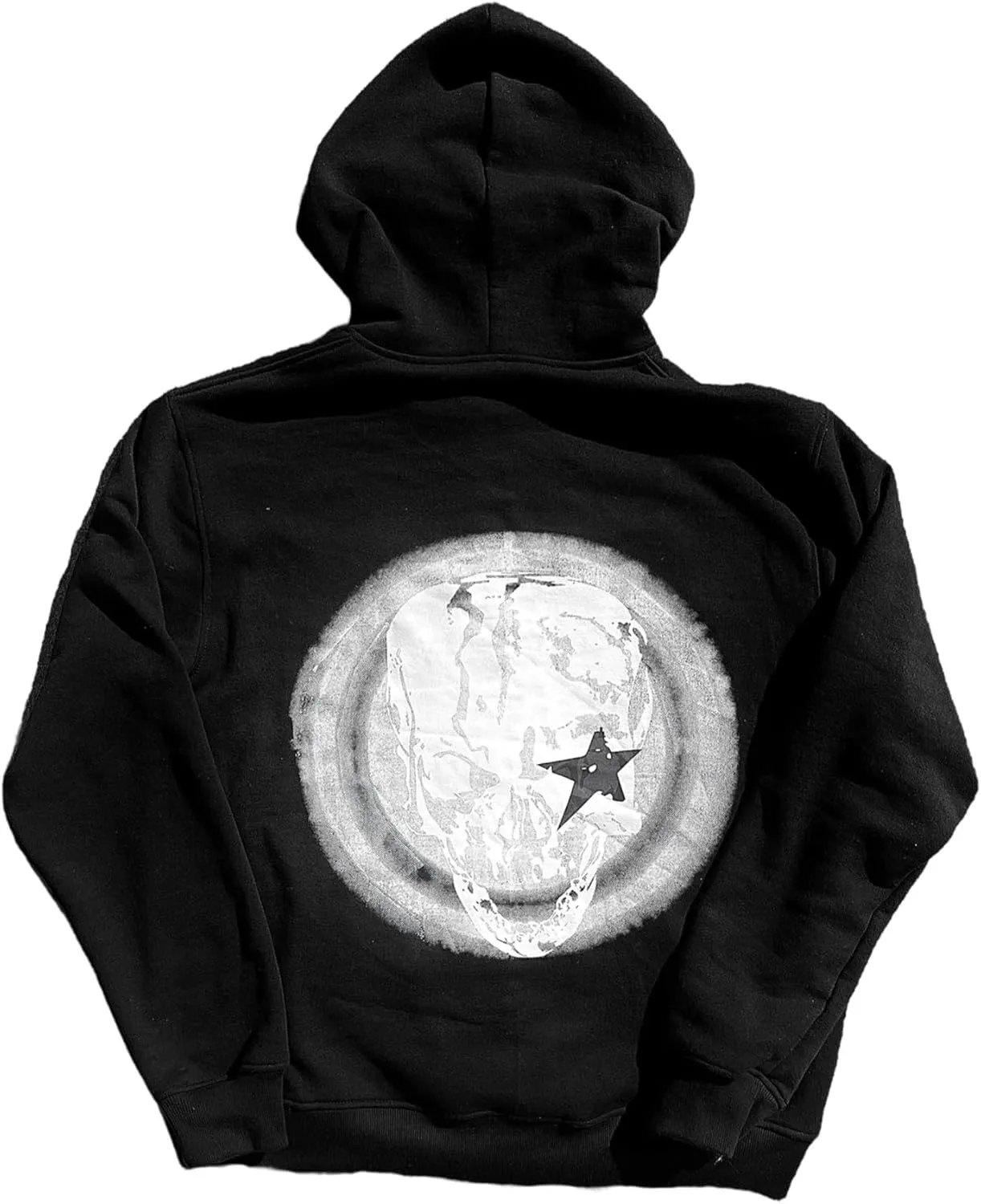 Y2K Zip Up Hoodie for Men Women Star Graphic Letter Print Long Sleeve Sweatshirt Aesthetic Oversized Harajuku Jacket